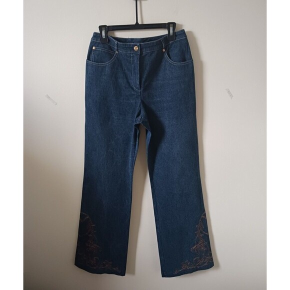 St. John Denim - St. John Collection By Marie Gray Bootcut Denim Jeans High Rise Blue Size 10